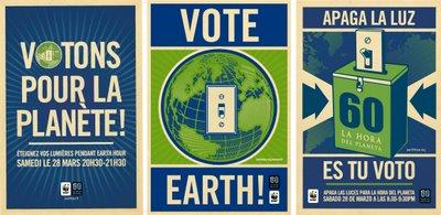 Votons pour planète, campagne W.W.F.