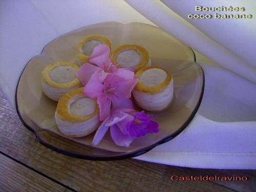 Bouchées coco-banane......!