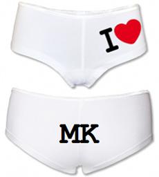 Shorty I Love MK, 12€ à la boutique officielle...