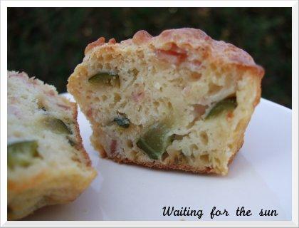 ≈ muffins courgettes jambon au cumin ≈