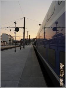 Aube et départ en TGV...