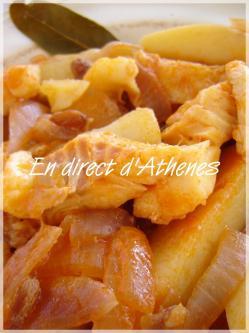 PLAT COMPLET : Morue à la façon des moines du Mont Athos