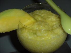 Mousse à la mangue...