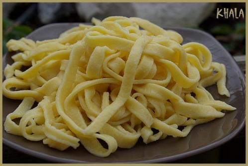 les pâtes maison entrent dans ma cuisine