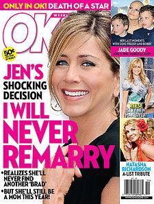 Terminé le mariage pour Jennifer Aniston