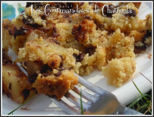 Crumble Poires/Chocolat