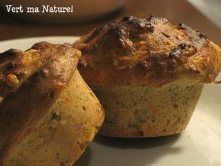 Muffins Pesto Emmenthal Lait