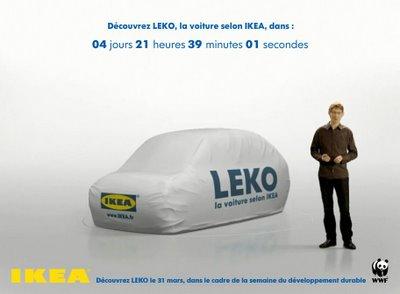 LEKO, voiture selon IKEA (??)