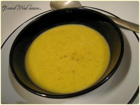 Velouté de courgettes au chèvre