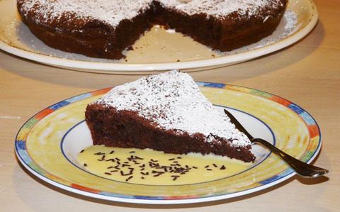 Recette de gâteau moelleux au chocolat et noisettes sans farine