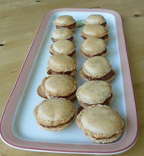 Macarons au praline croustillant