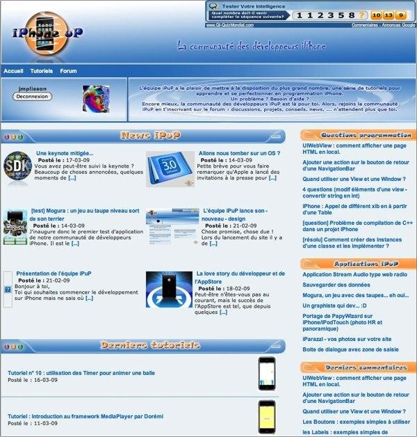 Vous souhaitez apprendre la programmation iPhone? Allez sur iPup, il y a toukifo!