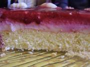 Bavarois rose-litchi-framboise