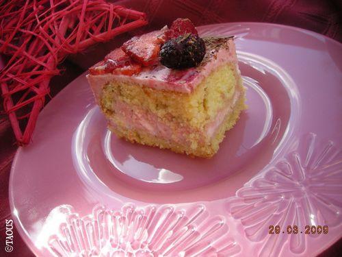 Fraisier rose