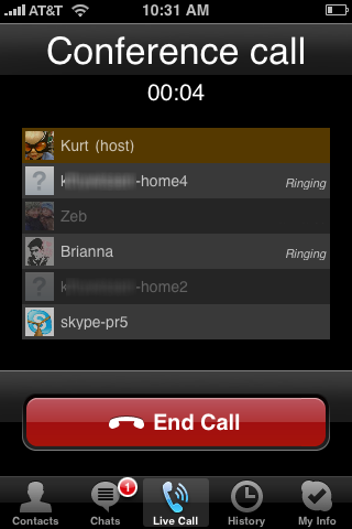 Skype sur iPhone : en téléchargement Mardi 31