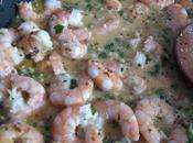 Crevettes sautées moutarde coriandre