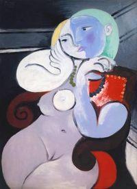 Picasso, Femme nue dans un fauteuil rouge