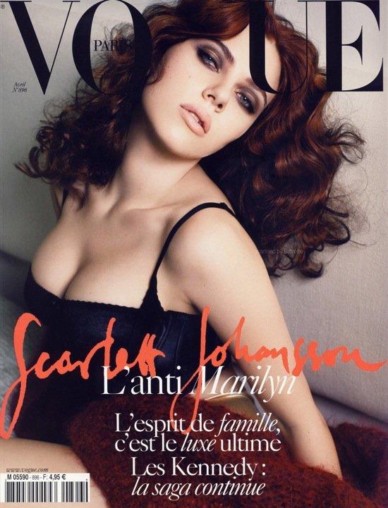 Scarlett Johansson en couverture de Vogue