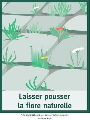 Panneaux d'information écologique dans les jardins parisiens