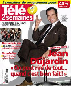 Jean Dujardin en couverture de Télé 2 Semaines