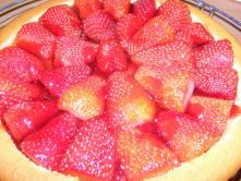 Le gâteau aux fraises 