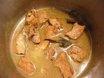 Sauté de porc au curry.