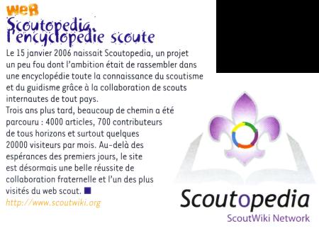 Scoutopedia dans le magazine des Scouts Unitaires de France