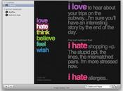 Twistori Desktop Twitter votre bureau