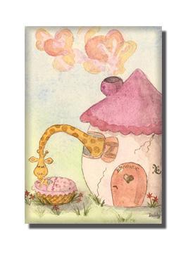 Girafe tendresse par Delily magnets