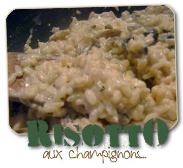 Risotto aux champignons... fondant...