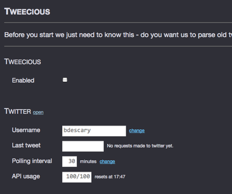 tweecious Tweecious transforme vos liens URL publiés sur Twitter en bookmark sociaux