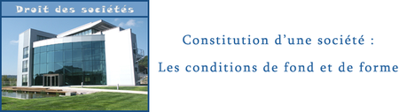 droit constitution société fond forme