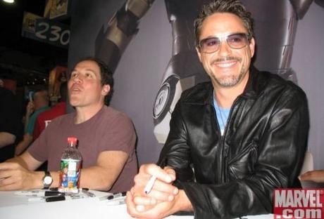 Jon Favreau & Robert Downey Jr au Comic-con 2007 