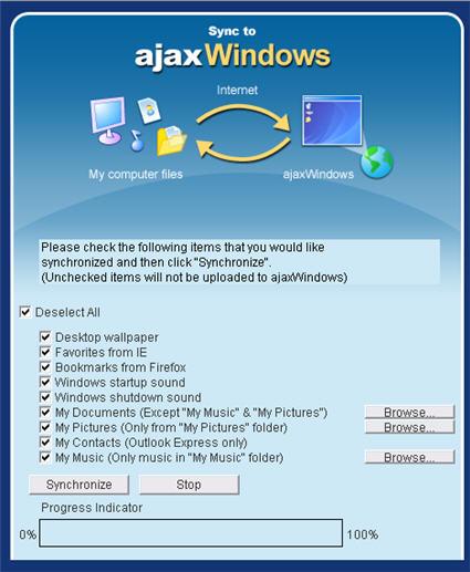 ajaxWindows, un Web OS qui se distingue