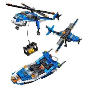 Lego 4995: hélicoptère cargo, bateau, avion