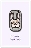 Ecusson Lapin hare Customize.fr