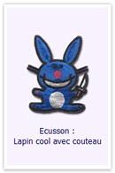 Ecusson Lapin cool Customize.fr