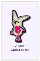 Ecusson Lapin à un oeil Customize.fr