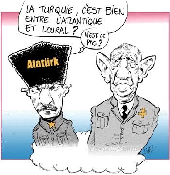 Mustafa Kemal Atatürk et Charles de Gaulle