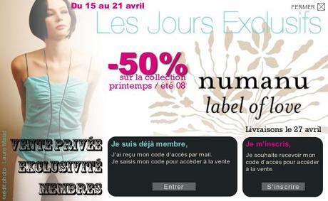 Ventes privées de mode éthique : -50% sur la marque Numanu label of Love