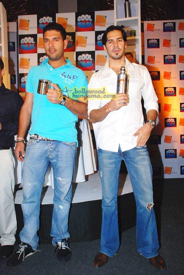 Yuvraj Singh présente ses produits