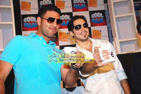 Yuvraj Singh présente ses produits