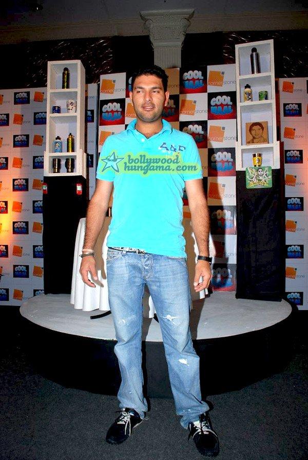 Yuvraj Singh présente ses produits