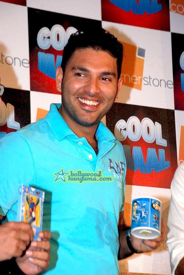 Yuvraj Singh présente ses produits