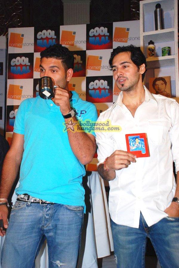 Yuvraj Singh présente ses produits