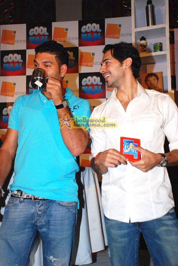 Yuvraj Singh présente ses produits