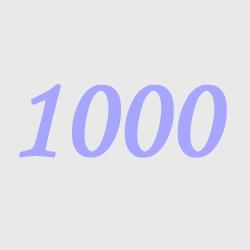 1000e article publié sur le Blog !