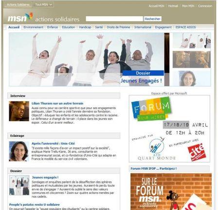 MSN Actions Solidaires : offrir de la visibilité gratuite aux associations