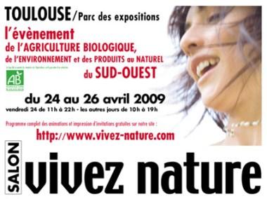 Salon Vivez nature bientôt à Toulouse !