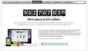 1 billion app countdown / apple